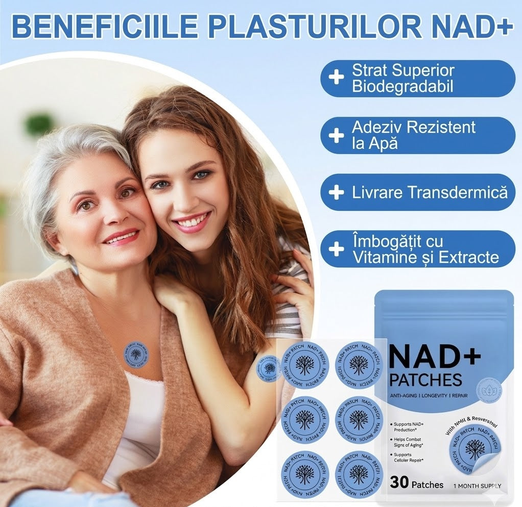 Plasturi NAD+ Premium 1 Plic ( 30 plasturi ) - OFERTA 1+1 TRANSPORT GRATUIT