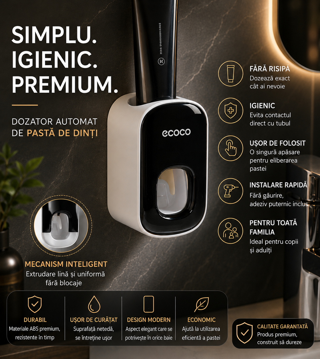 Dozator automat pentru pasta de dinți