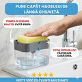 Dispenser detergent vase cu suport burete 2 in 1